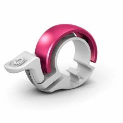 Cloche Knog Oi Petit White/pink | Diamètre Du Guidon : 22,2 Mm