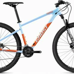 Ghost Kato Essential 27.5 AL Baby Blue Pearl / Dark Orange Glossy VTT Semi-rigide