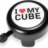 Cube Sonnette De Vélo I LOVE MY Cube Noir N Blanc N Rouge