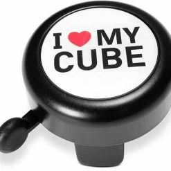 Cube Sonnette De Vélo I LOVE MY Cube Noir N Blanc N Rouge